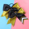 image:imageDEEKA 10 PCS 8 Rhinestones Large Cheer Hair Bows Glitter Cheer Ponytail Holder Handmade for Teen Girls Softball Cheerleader Sports Royal BlueGlitter GoldBlackPack of 8