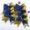 image:imageDEEKA 10 PCS 8 Rhinestones Large Cheer Hair Bows Glitter Cheer Ponytail Holder Handmade for Teen Girls Softball Cheerleader Sports Royal BlueGlitter GoldNavyPack of 8