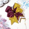 image:imageDEEKA 10 PCS 8 Rhinestones Large Cheer Hair Bows Glitter Cheer Ponytail Holder Handmade for Teen Girls Softball Cheerleader Sports Royal BlueGlitter GoldBurgundyPack of 8