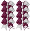 image:imageDEEKA 10 PCS 8 Rhinestones Large Cheer Hair Bows Glitter Cheer Ponytail Holder Handmade for Teen Girls Softball Cheerleader Sports Royal BlueGlitter SilverBurgundyPack of 8