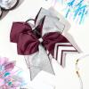 image:imageDEEKA 10 PCS 8 Rhinestones Large Cheer Hair Bows Glitter Cheer Ponytail Holder Handmade for Teen Girls Softball Cheerleader Sports Royal BlueGlitter SilverBurgundyPack of 8