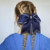 image:imageDEEKA 10 PCS 8 Rhinestones Large Cheer Hair Bows Glitter Cheer Ponytail Holder Handmade for Teen Girls Softball Cheerleader Sports Royal BlueNavyRhinestone Pack of 10