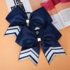 image:imageDEEKA 10 PCS 8 Rhinestones Large Cheer Hair Bows Glitter Cheer Ponytail Holder Handmade for Teen Girls Softball Cheerleader Sports Royal BlueNavySilverWhitePack of 8
