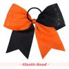 image:imageDEEKA 10 PCS 8 Rhinestones Large Cheer Hair Bows Glitter Cheer Ponytail Holder Handmade for Teen Girls Softball Cheerleader Sports Royal BlueOrangeBlackPack of 10