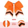 image:imageDEEKA 10 PCS 8 Rhinestones Large Cheer Hair Bows Glitter Cheer Ponytail Holder Handmade for Teen Girls Softball Cheerleader Sports Royal BlueOrangeWhiteBlackPack of 8