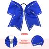 image:imageDEEKA 10 PCS 8 Rhinestones Large Cheer Hair Bows Glitter Cheer Ponytail Holder Handmade for Teen Girls Softball Cheerleader Sports Royal BlueRoyal BlueRhinestone Pack of 10