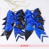 image:imageDEEKA 10 PCS 8 Rhinestones Large Cheer Hair Bows Glitter Cheer Ponytail Holder Handmade for Teen Girls Softball Cheerleader Sports Royal BlueRoyal BlueGlitter BlackPack of 8