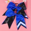 image:imageDEEKA 10 PCS 8 Rhinestones Large Cheer Hair Bows Glitter Cheer Ponytail Holder Handmade for Teen Girls Softball Cheerleader Sports Royal BlueRoyal BlueGlitter BlackPack of 8