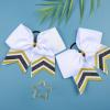 image:imageDEEKA 10 PCS 8 Rhinestones Large Cheer Hair Bows Glitter Cheer Ponytail Holder Handmade for Teen Girls Softball Cheerleader Sports Royal BlueWhiteGoldBlackPack of 8