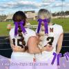 image:imageDEEKA 12PCS Collegiate Style Cheer Bows with Glitter Chevrons Tail Skinny College Cheerleader Ponytail Holder for Volleyball Softball Girls PurpleGoldWhitePurpleGlitter GoldWhite