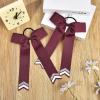 image:imageDEEKA 12PCS Collegiate Style Cheer Bows with Glitter Chevrons Tail Skinny College Cheerleader Ponytail Holder for Volleyball Softball Girls PurpleGoldWhiteBurgundyGlitter SilverWhite