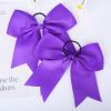 image:imageDEEKA 16PCS 8 Large Cheer Bows Ponytail Holder Handmade for Girls Teens Softball Cheerleader Sports Purple