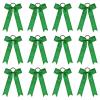 image:imageDEEKA 12PCS Collegiate Style Cheer Bows with Glitter Chevrons Tail Skinny College Cheerleader Ponytail Holder for Volleyball Softball Girls PurpleGoldWhiteGlitter Green