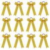 image:imageDEEKA 12PCS Collegiate Style Cheer Bows with Glitter Chevrons Tail Skinny College Cheerleader Ponytail Holder for Volleyball Softball Girls PurpleGoldWhiteGlitter Gold