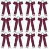 Burgundy+Glitter Silver/White