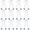 image:imageDEEKA 12PCS Collegiate Style Cheer Bows with Glitter Chevrons Tail Skinny College Cheerleader Ponytail Holder for Volleyball Softball Girls PurpleGoldWhiteWhiteGlitter Royal BlueBlack