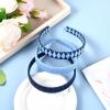 image:imageDEEKA 3 PCS Woven Headband Uniform Headband Hair Accessories Grosgrain Ribbon Weaved Hair Band for Women Girls Teens Football Softball Cheer Sports Navy BlueampLight BlueNavy BlueLight Blue