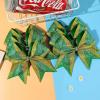 image:imageDEEKA 6 PCS Glitter Cheer Bows Rhinestone Large Stiff Competition Team Hair Bows Elastic Band Holder for Cheerleader Softball Football Girls BlackGoldWhiteGreenGold