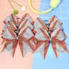 image:imageDEEKA 6 PCS Glitter Cheer Bows Rhinestone Large Stiff Competition Team Hair Bows Elastic Band Holder for Cheerleader Softball Football Girls BlackGoldWhiteRedSilver