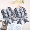 image:imageDEEKA 6 PCS Glitter Cheer Bows Rhinestone Large Stiff Competition Team Hair Bows Elastic Band Holder for Cheerleader Softball Football Girls BlackGoldWhiteSilverNavy Blue