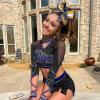 image:imageDEEKA 6 PCS Glitter Cheer Bows Rhinestone Large Stiff Competition Team Hair Bows Elastic Band Holder for Cheerleader Softball Football Girls BlackGoldWhiteNavy BlueGoldWhite