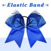 image:imageDEEKA 6 PCS Glitter Cheer Bows Rhinestone Large Stiff Competition Team Hair Bows Elastic Band Holder for Cheerleader Softball Football Girls BlackGoldWhiteRoyal BlueSilverWhite
