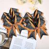 image:imageDEEKA 6 PCS Glitter Cheer Bows Rhinestone Large Stiff Competition Team Hair Bows Elastic Band Holder for Cheerleader Softball Football Girls BlackGoldWhiteOrangeBlack