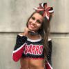 image:imageDEEKA 6 PCS Glitter Cheer Bows Rhinestone Large Stiff Competition Team Hair Bows Elastic Band Holder for Cheerleader Softball Football Girls BlackGoldWhiteRedBlackWhite