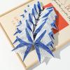 image:imageDEEKA 6 PCS Glitter Cheer Bows Rhinestone Large Stiff Competition Team Hair Bows Elastic Band Holder for Cheerleader Softball Football Girls BlackGoldWhiteRoyal BlueWhite