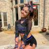 image:imageDEEKA 6 PCS Glitter Cheer Bows Rhinestone Large Stiff Competition Team Hair Bows Elastic Band Holder for Cheerleader Softball Football Girls BlackGoldWhiteNavy BlueRedWhite