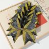 image:imageDEEKA 6 PCS Glitter Cheer Bows Rhinestone Large Stiff Competition Team Hair Bows Elastic Band Holder for Cheerleader Softball Football Girls BlackGoldWhiteGoldBlack