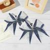 image:imageDEEKA 6 PCS Glitter Cheer Bows Rhinestone Large Stiff Competition Team Hair Bows Elastic Band Holder for Cheerleader Softball Football Girls BlackGoldWhiteNavyWhite