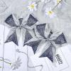 image:imageDEEKA 6 PCS Glitter Cheer Bows Rhinestone Large Stiff Competition Team Hair Bows Elastic Band Holder for Cheerleader Softball Football Girls BlackGoldWhiteSilverNavy Blue